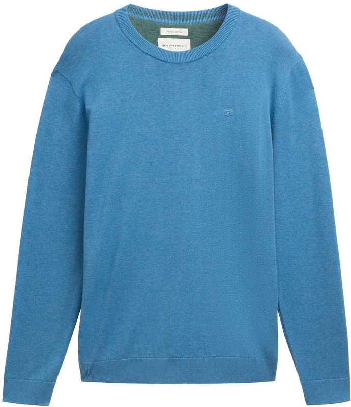 Tom Tailor - Casual Trui - Blauw - 100% Katoen