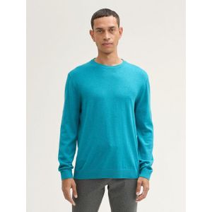 TOM TAILOR Referentie: 1039805 herentrui, 37094 - turkooisblauw gemengd