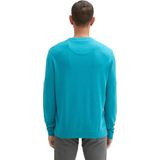 Tom Tailor - Gemêleerde Trui - Blauw - 100% Katoen