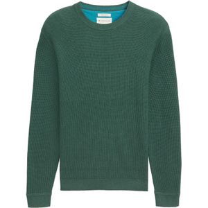 Tom Tailor - STRUCTURED CREWNECK Pullover - Groen - Regular Fit - Ronde Hals