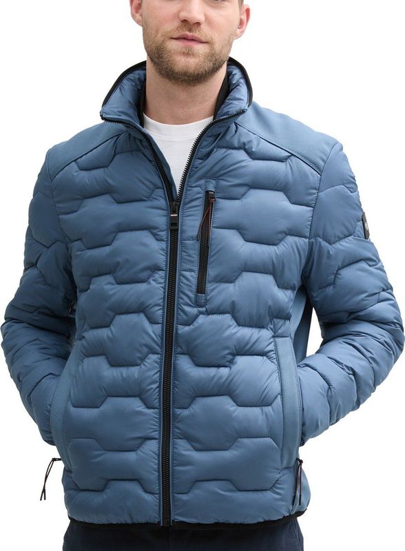 TOM TAILOR - 10668 - Jas - Sky Captain Blue - Gewatteerd, Water- en Vuilafstotend, REPREVE