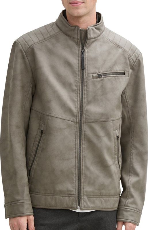 Tom Tailor - 1044633 - Bikerjack - Zwart - 100% Polyurethaan