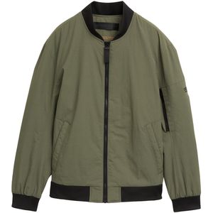 TOM TAILOR DENIM - Gewatteerde Jas - Olijfgroen / Zwart - Winterjas