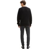 Slim fit chino van jersey met vaste, opgerolde pijpboorden