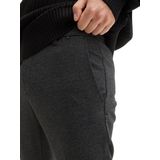 Slim fit chino van jersey met vaste, opgerolde pijpboorden