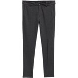 Slim fit chino van jersey met vaste, opgerolde pijpboorden