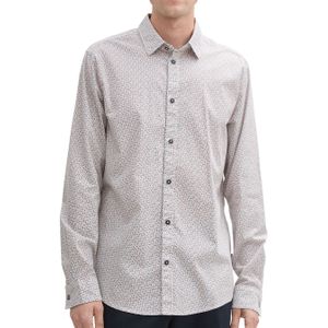 Tom Tailor - 1045935 - Fitted Stretch Shirt - Lange Mouwen - Allover Print