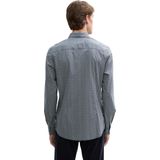 Tom Tailor - Printed Stretch - Overhemd - Ecru - 97% Katoen, 3% Elastaan