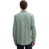 Tom Tailor - 1045934xx10 - Overhemd - Groen - 97% Katoen, 3% Elastan, Regular Fit