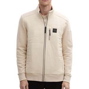 Tom Tailor - Sweatvest - Beige - Heren - 100% Katoen