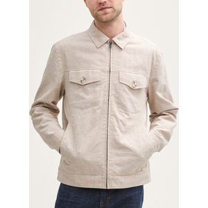 Tom Tailor - Overhemdjack - Effen - Regular Fit - Katoen en Linnen