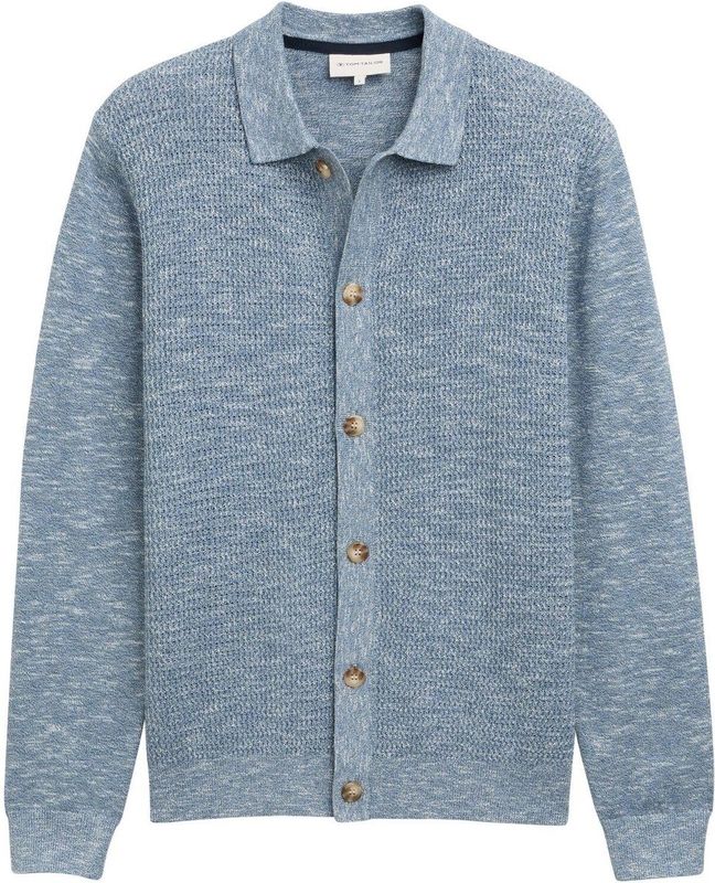 Tom Tailor - Gebreid Herenjack - Two-tone - Katoenmix - Regular Fit
