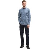 Tom Tailor - Overhemd - Blauw/Wit - Katoen/Elastaan