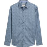 Tom Tailor - Overhemd - Blauw/Wit - Katoen/Elastaan