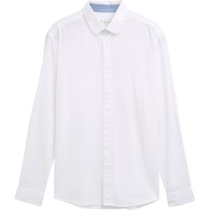 Tom Tailor - Vrijetijdsoverhemd - Effen - Regular Fit - Kentkraag - Katoen