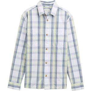 TOM TAILOR - Overhemd - Marine - Lichtblauw - Lichtgeel - Wit - Geruit - Lange Mouw