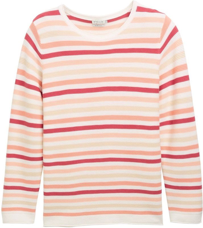 TOM TAILOR - Pull - Peachy Knit Stripe Design - 48 - Dames