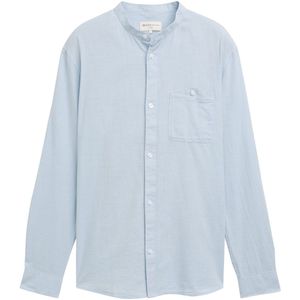 TOM TAILOR - 1045183 - Heren Overhemd - Mandarijnkraag - Lange Mouwen