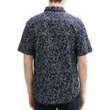 TOM TAILOR Chemise pour homme, 37341 – Bleu marine Outline Flower Design, XXL