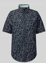 Tom Tailor - Vrijetijdsoverhemd - Mix van Linnen en Katoen - Regular Fit - Bloemenmotief