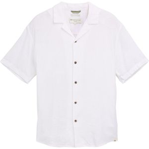 Tom Tailor Denim - Vrijetijdsoverhemd - Effen - Mix van Viscose en Linnen
