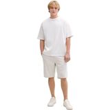 Tom Tailor Denim - Korte Chino - Relaxed Fit - Mix van Linnen en Katoen