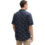 Overhemd - Viscose - Motiefprint - Kentkraag - Halve Mouw