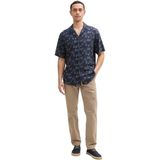 Overhemd - Viscose - Motiefprint - Kentkraag - Halve Mouw