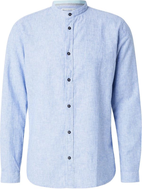 Tom Tailor - Vrijetijdsoverhemd - Regular Fit - Mix van Linnen en Katoen