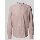 Tom Tailor - Vrijetijdsoverhemd - Regular Fit - Mix van Linnen en Katoen