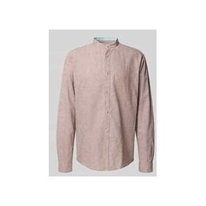 Tom Tailor - Vrijetijdsoverhemd - Regular Fit - Mix van Linnen en Katoen