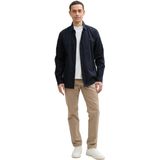 TOM TAILOR Regular fit overhemd voor heren met linnen aandeel, 10668 - Sky Captain Blue, XXL