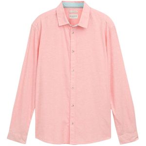 TOM TAILOR heren overhemd, 37201 - Hazy Coral Rose Chambray, L