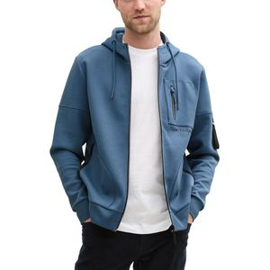 Tom Tailor - Hoodie Vest - Kleur 36985 - Heren - Regular Fit - 2 Afsluitbare Steekzakken