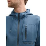 Tom Tailor - Hoodie Vest - Kleur 36985 - Heren - Regular Fit - 2 Afsluitbare Steekzakken