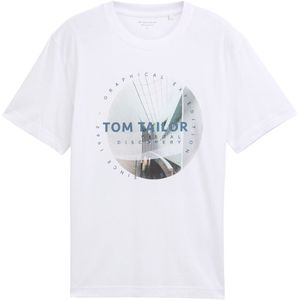 Tom Tailor - T-shirt - Wit - Met Fotoprint
