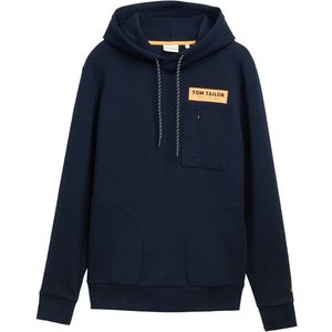 TOM TAILOR - Sweatshirt - Donkerblauw - Capuchon - Normale Pasvorm