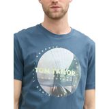 Tom Tailor - 1045661 - T-shirt - Mystiek Blauw - Heren