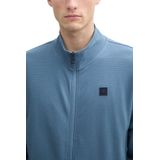 Sweatvest - Effen - Normale Pasvorm - Lange Mouw - Opstaande Kraag