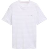 Tom Tailor T-shirt T Shirt Met Streep Patroon 1045694 37408 Mannen Maat - XXL