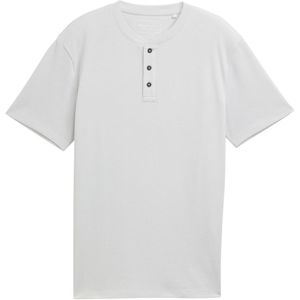 Tom Tailor - T-shirt - Wafel Structuur - Katoen/Polyester - Neutrale Kleur