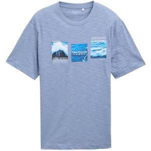 Tom Tailor - T-shirt - Dove Blue - Met Frontprint