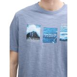 Tom Tailor - T-shirt - Dove Blue - Met Frontprint