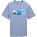 Tom Tailor - T-shirt - Dove Blue - Met Frontprint