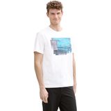 TOM TAILOR T-shirt voor heren, 20000 - wit, XXL