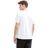 TOM TAILOR T-shirt voor heren, 20000 - wit, XXL