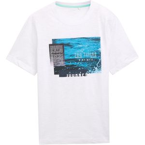 TOM TAILOR T-shirt voor heren, 20000 - wit, XXL