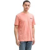 Tom Tailor - T-shirt - Effen - Korte Mouwen - Ronde Hals - Kwaliteitsmateriaal