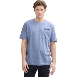 Tom Tailor - T-Shirt - Korte Mouwen - Effen Kleur - Casual Uiterstraling