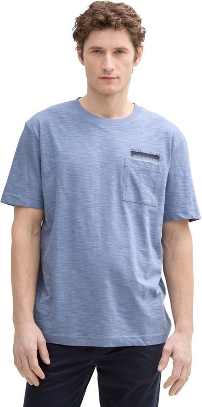 Tom Tailor - T-Shirt - Korte Mouwen - Effen Kleur - Casual Uiterstraling